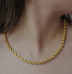 Round Swirl Chain Necklace