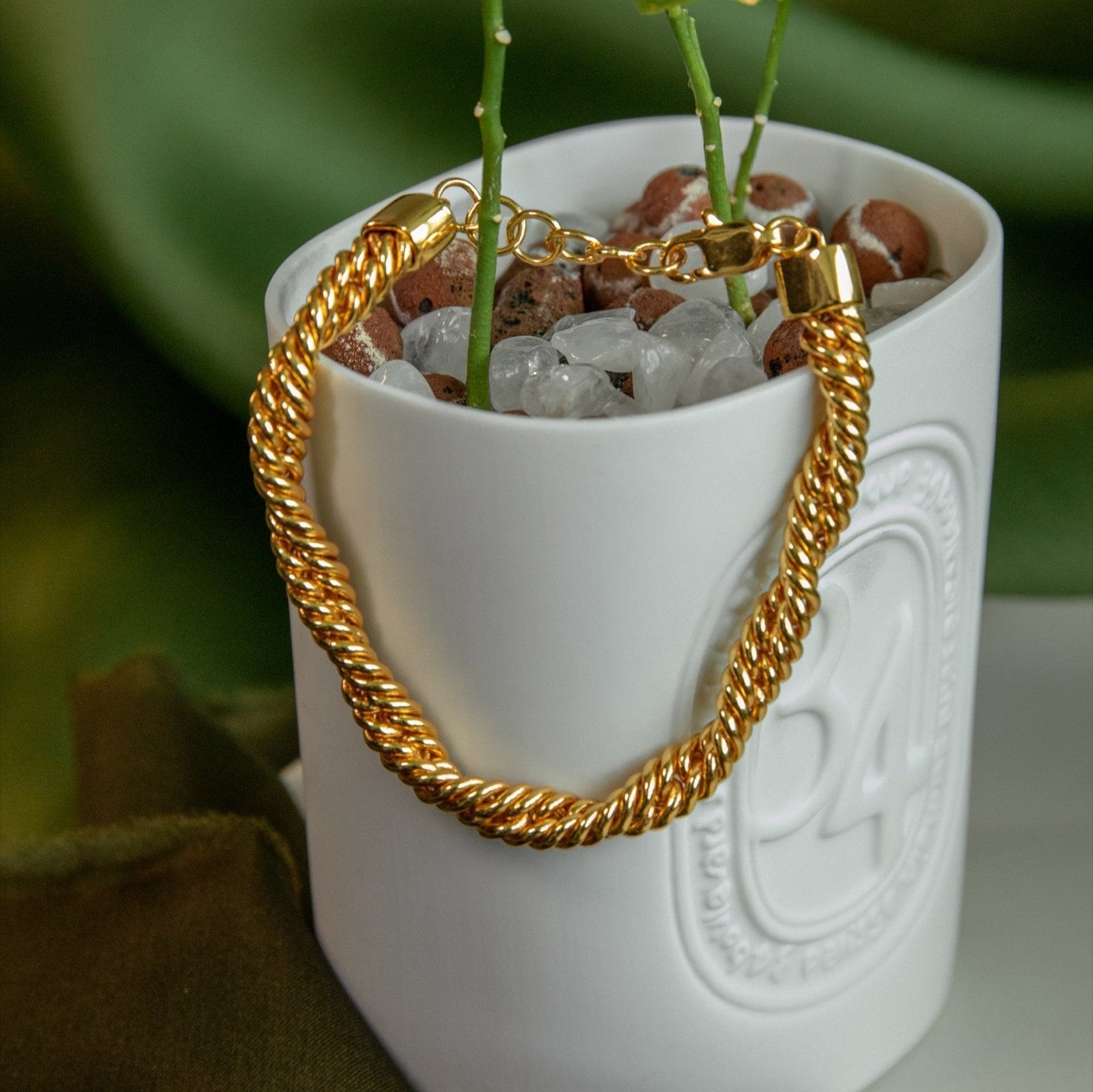 Round Swirl Chain Bracelet
