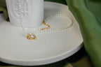 Folding Heart Pearl Necklace