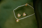 Folding Heart Pearl Necklace