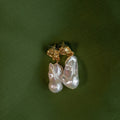 Baroque Gold Foliage Earring