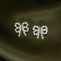 Freshwater Pearl Bow Earring