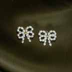 Freshwater Pearl Bow Earring