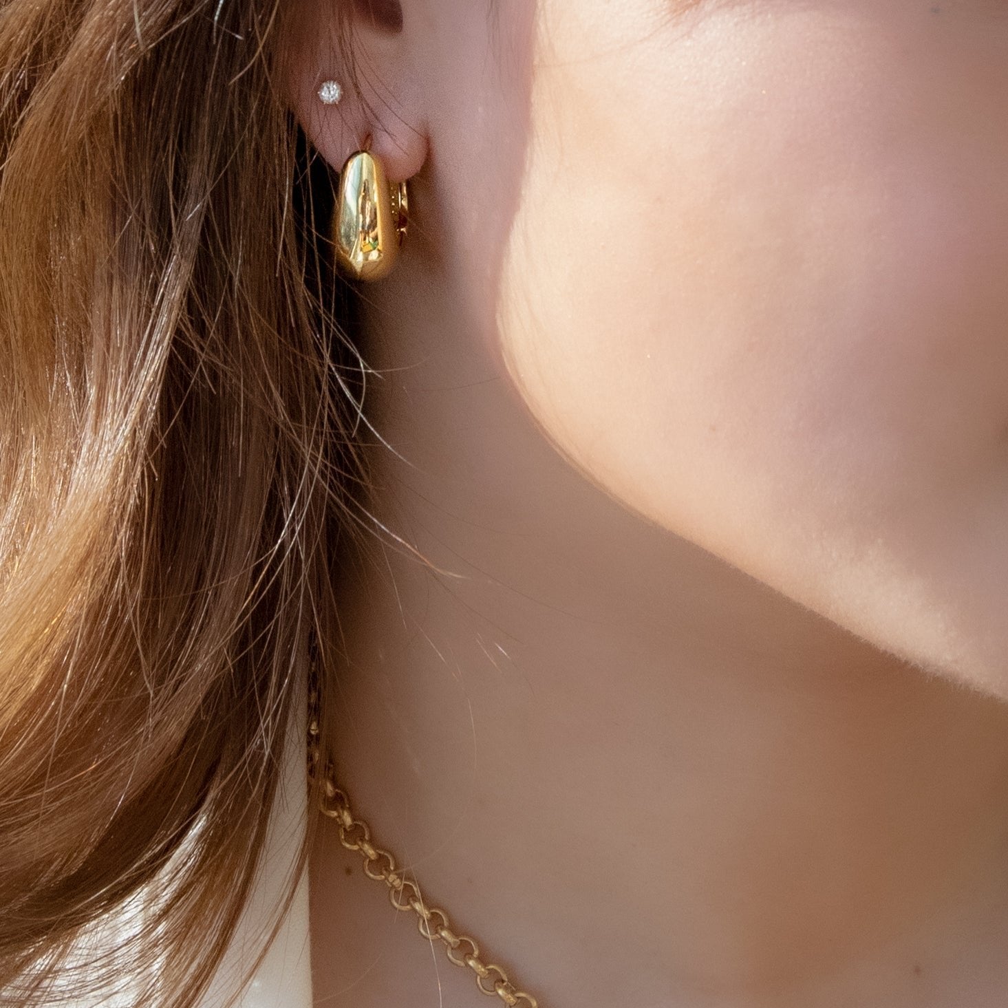 Gold Chic Chunky Earring