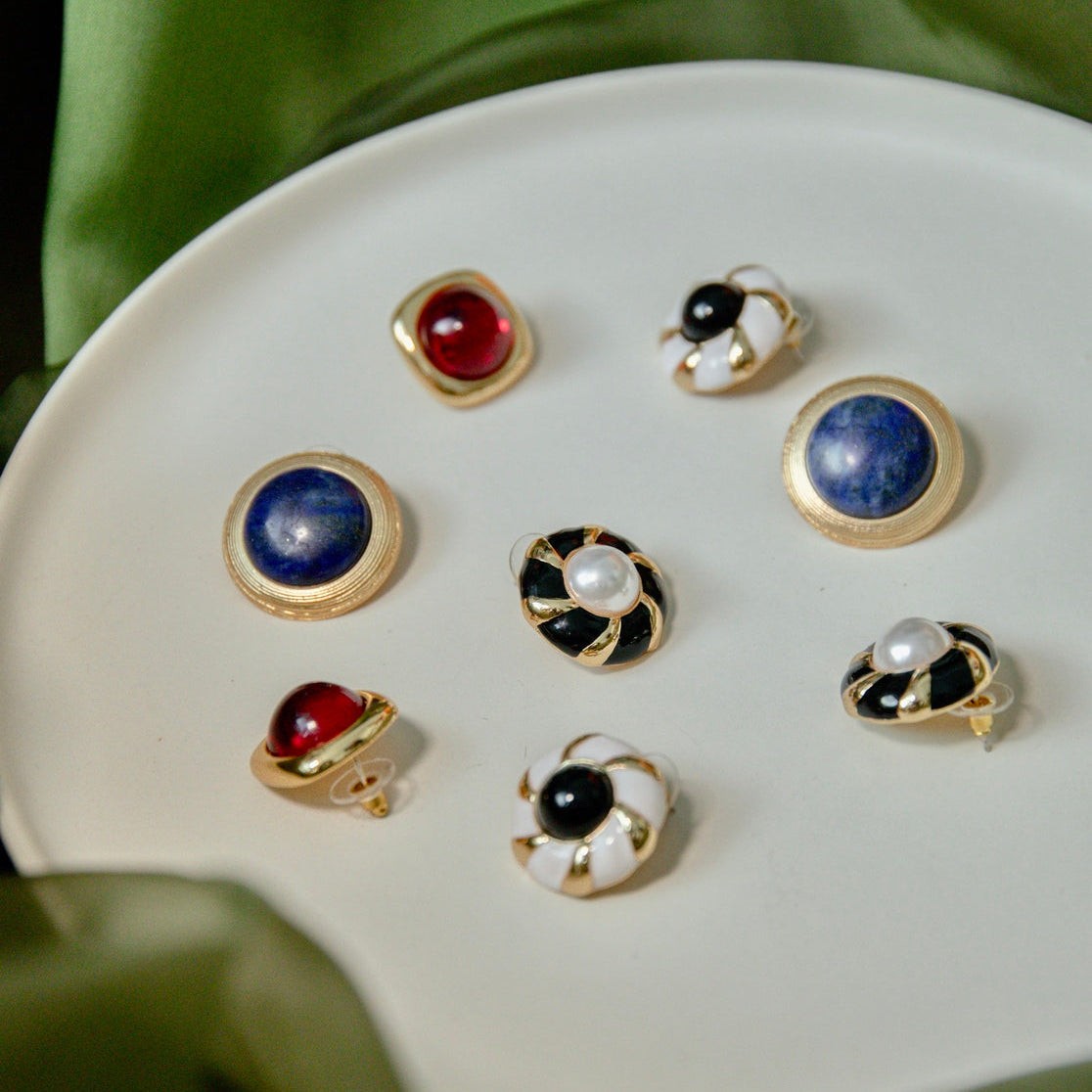 Twisty Enamel Earring