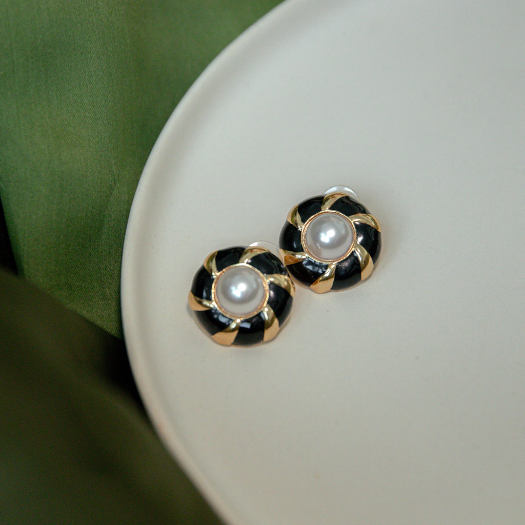 Twisty Enamel Earring