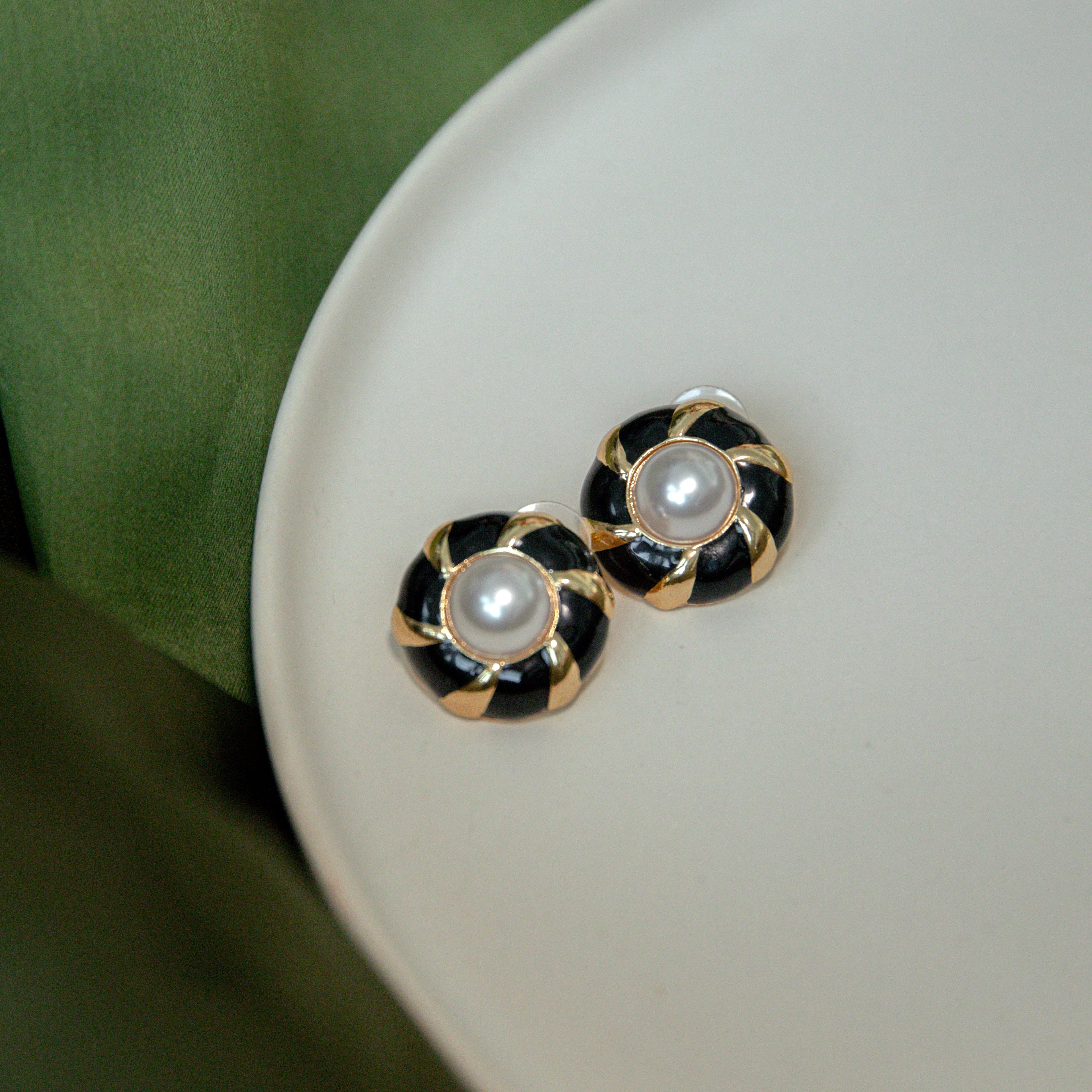 Twisty Enamel Earring