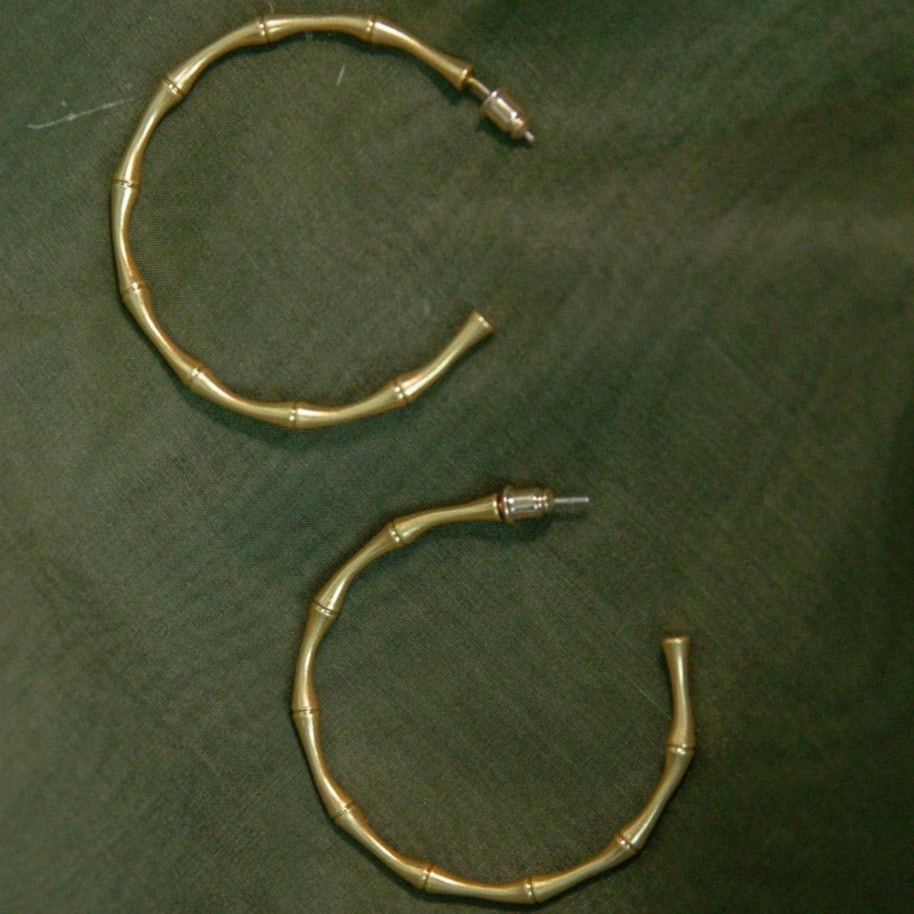 Bamboo Big C Earring