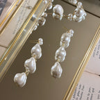 Faux Baroque Pearl Long Earring