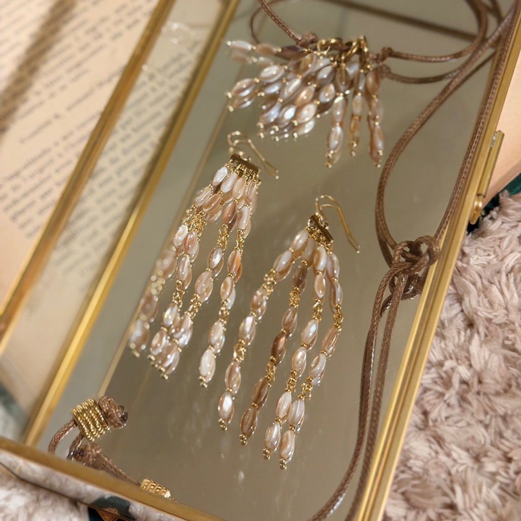 Natural Shell Tassel Earring