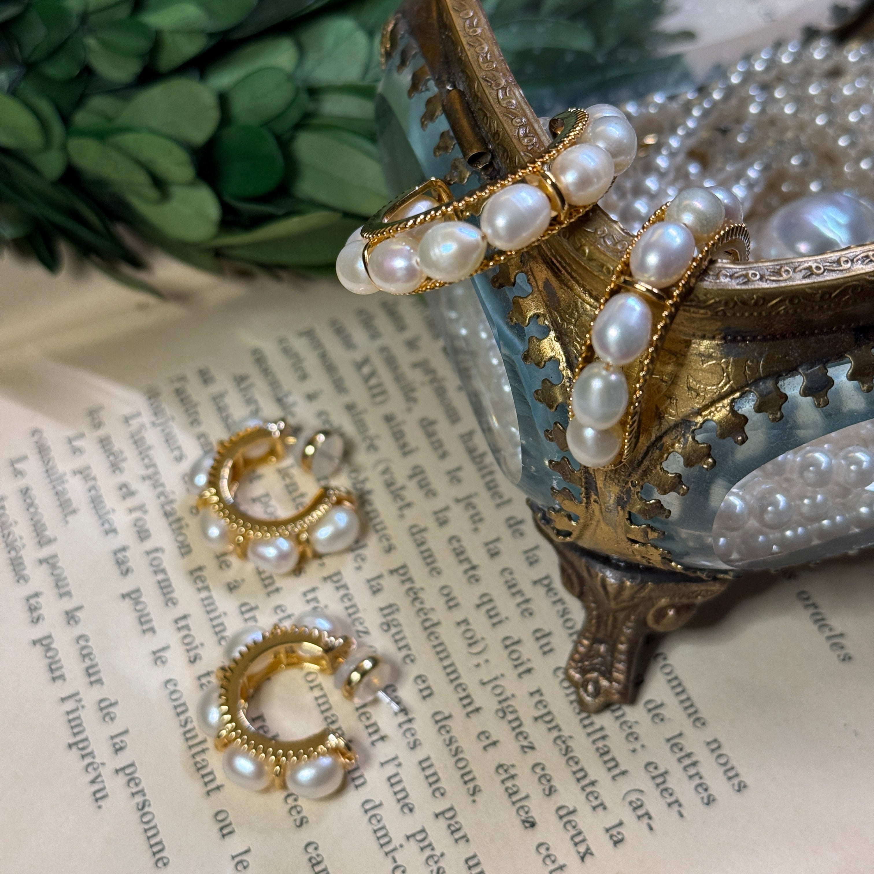 Pearl Hoop Earring