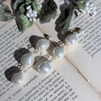 Faux Baroque Pearl Long Earring