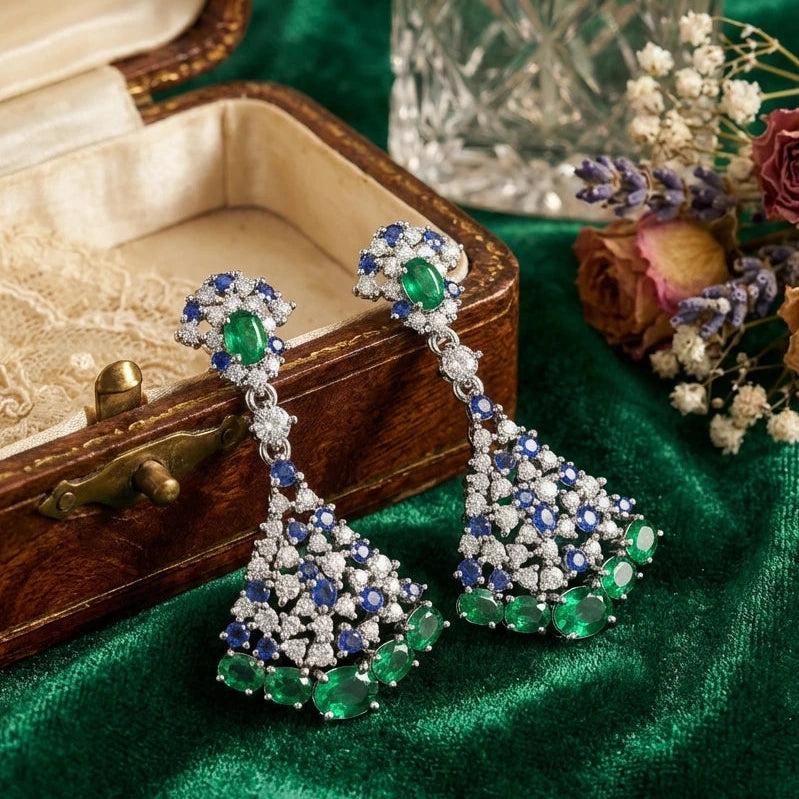 Emerald Pavilion Earrings