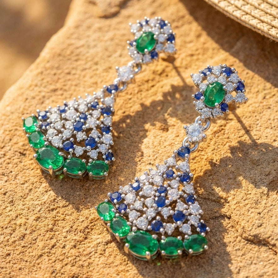 Emerald Pavilion Earrings