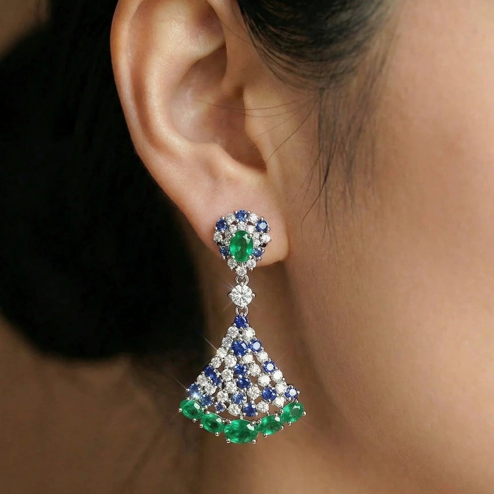 Emerald Pavilion Earrings