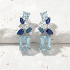 Azure Breeze Drop Earrings