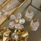 Baroque Pearl Flower Brooch