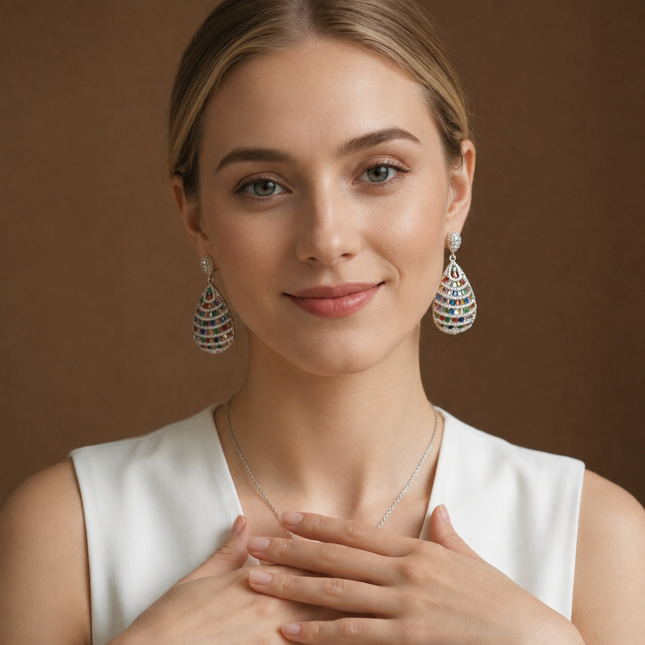 Rainbow Royale Statement Earrings