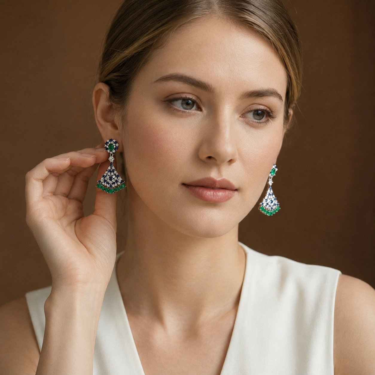 Emerald Pavilion Earrings