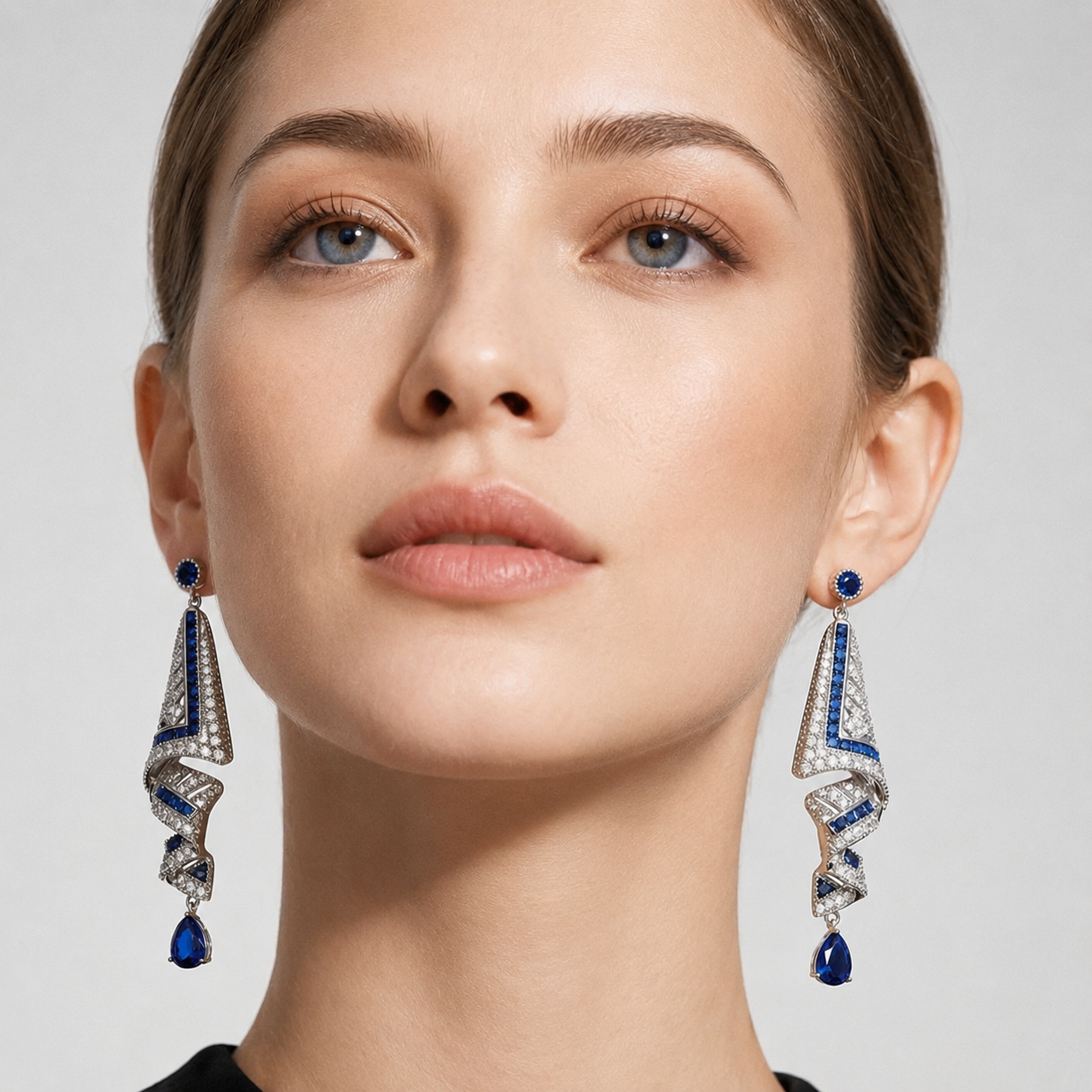 Sapphire Cascade Earrings