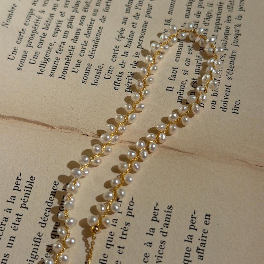 Pearl Lace Adjustable Necklace