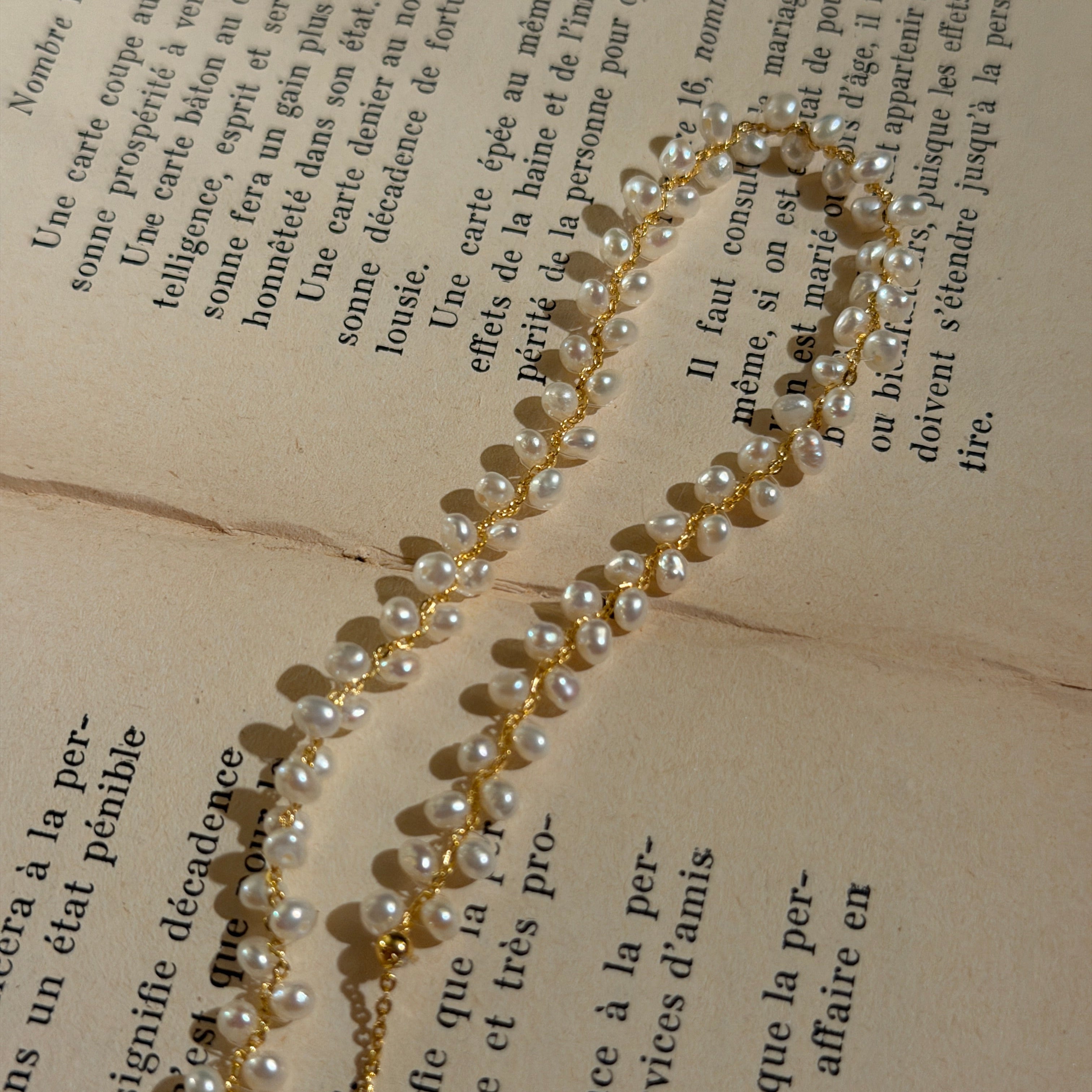 Pearl Lace Adjustable Necklace