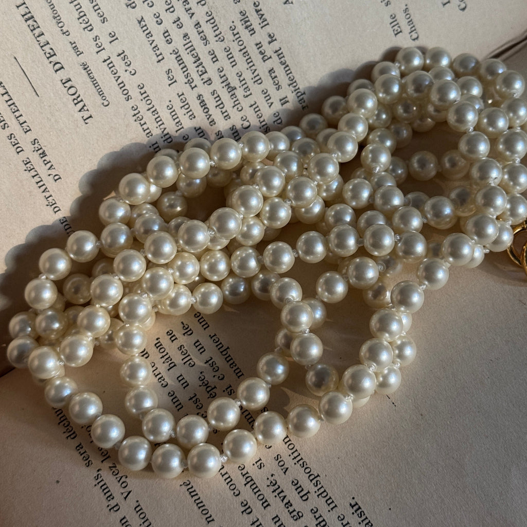 Classic Long Pearls Necklace