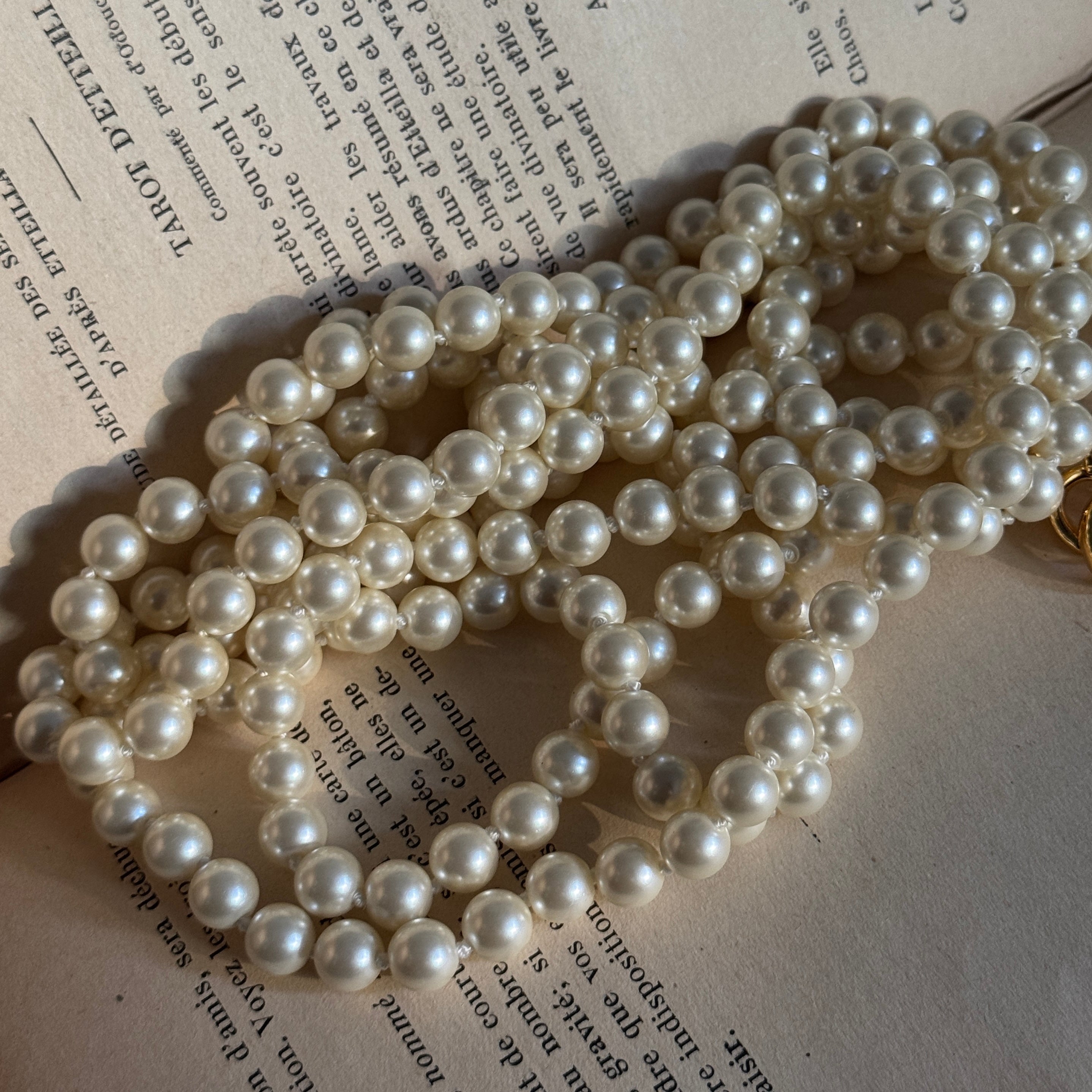 Classic Long Pearls Necklace