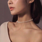 Pearl Lace Adjustable Necklace