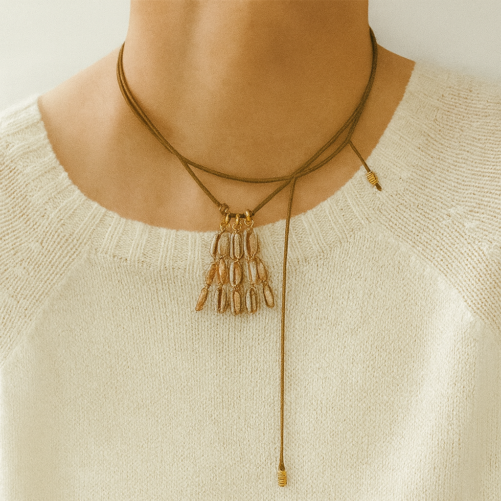 Natural Shell Tassel Necklace