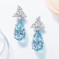 Verdant Royale Emerald Aquamarine Earrings