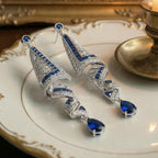 Sapphire Cascade Earrings