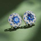Royal Sapphire Stud Earrings