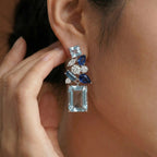 Azure Breeze Drop Earrings
