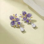 Violet Jasmine Blossom Earrings