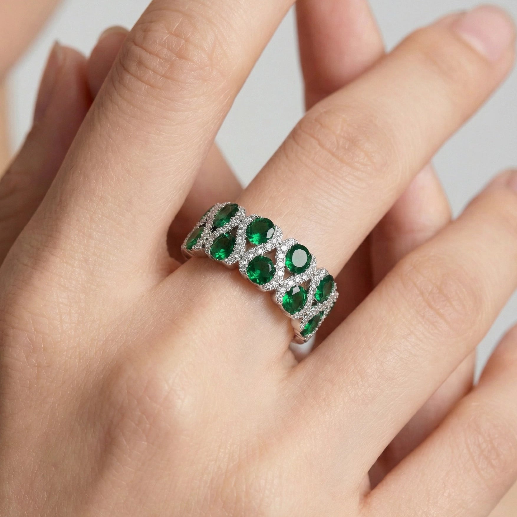 Emerald Vine Ring