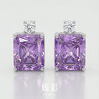 Lavender Radiance Stud Earrings