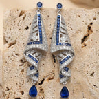 Sapphire Cascade Earrings