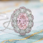 Blush Royale Halo Pendant