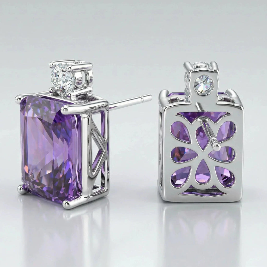 Lavender Radiance Stud Earrings
